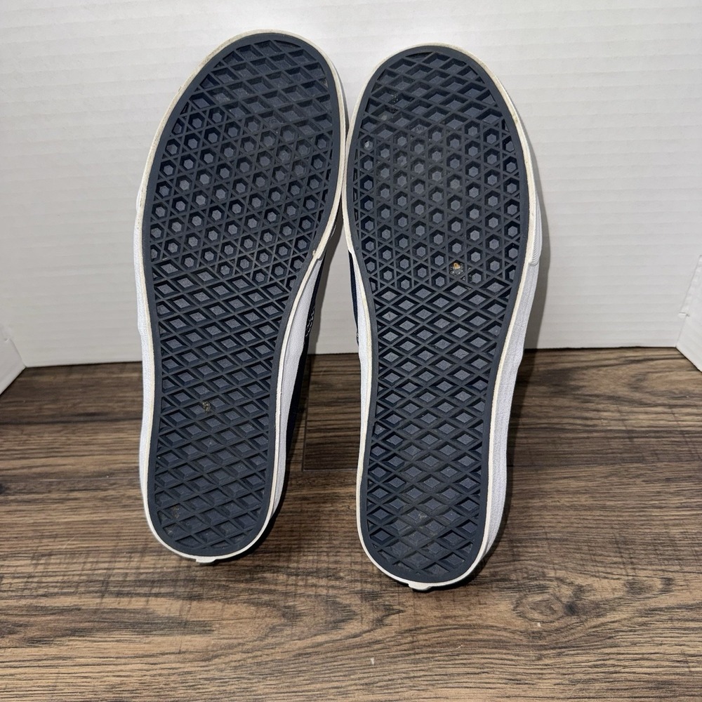 Vans Navy Blue Lace Up Sneakers Shoes Mens 9.5 / Womens 11 - Picture 7 of 8